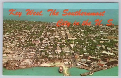 Post Card Key West, Florida Bird's Eye J455