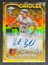 2024 Topps Chrome Gilded HESTON KJERSTAD /99 Gold Rookie AUTO Orioles Gradeable