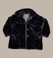 Russel Taylor Mincara Usa Vtg Faux Fur Jacket Coat Womens Size Xl