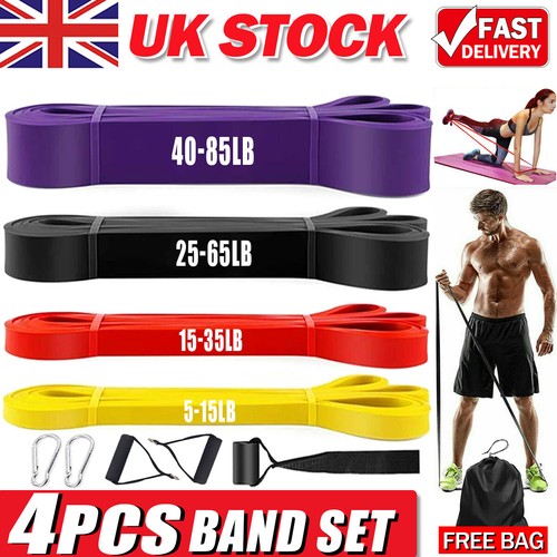 Heavy-duty pull-up assist bands, 4-piece set