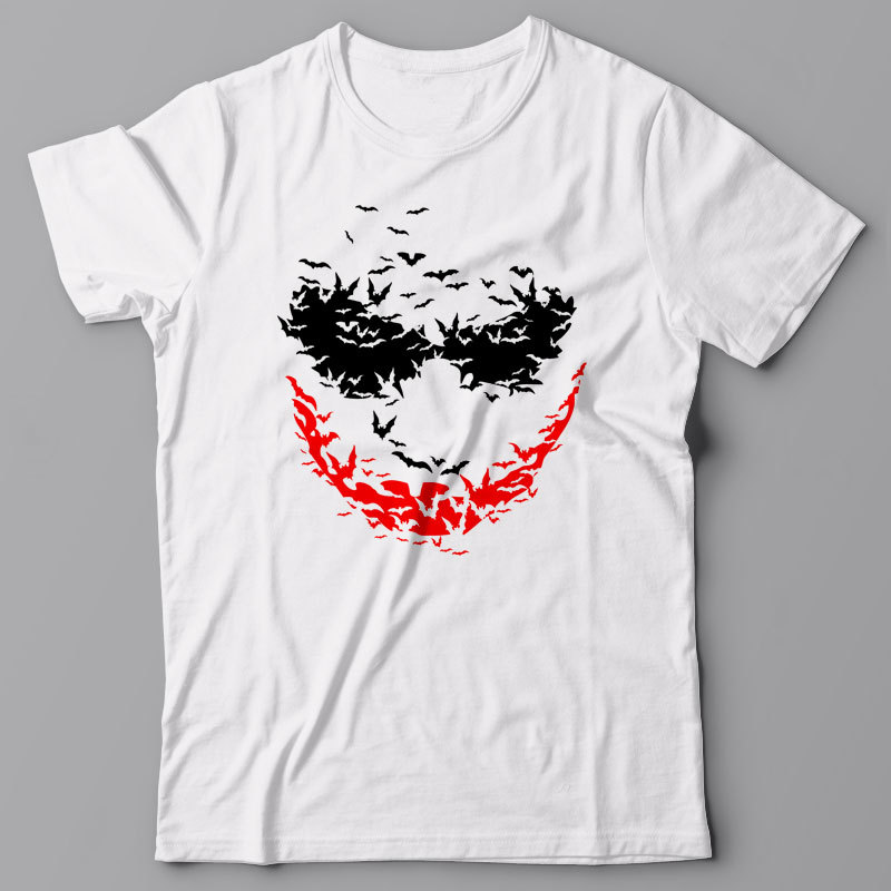 Funny T-shirt SMILE OF JOKER cool tee shirt, why so serious UK