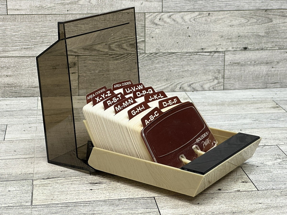 Vtg Rolodex 250 Card Business Address Telephone Card File Model S