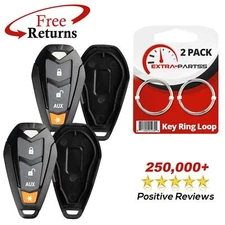 2 Remote Car Key Fob Shell Case Cover for Viper (EZSDEI7141)