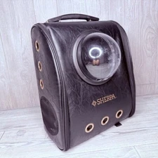 Sherpa Cat Travel Backpack with Bubble View, Airline Approved black bag