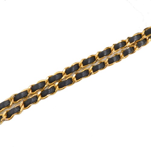 Bolso de hombro Chanel piel de cordero negro doble solapa 23 cadena pequeña #2769 de tiro - Imagen 10 de 19