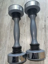 Lot of 2 Shake Weight 5lb Pound Dumbbell Grey Exercise Gray Work Out Fitness
