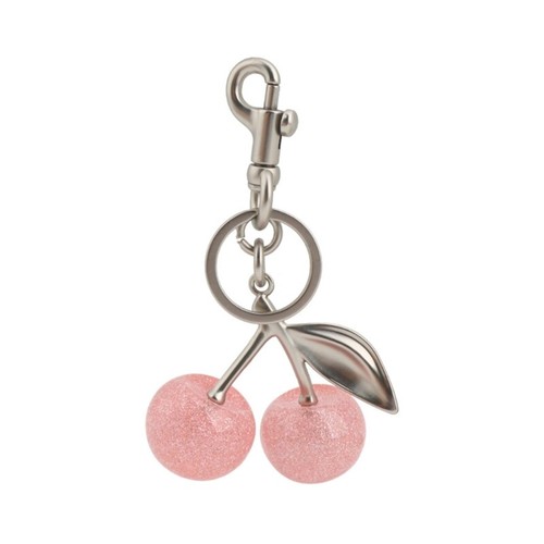 Stylish Crystal Cherrys Key Holder Alloy Car Key Decoration for Trendsetters - 第 1/8 張圖片