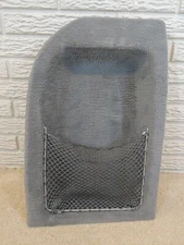 04-10 BMW X3 Rear Trunk Side Grey Carpet Trim Panel Storage Cover OEM with latch