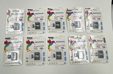 ADATA 16GB microSDHC Card with Adaptor BRAND NEW Lot of 9