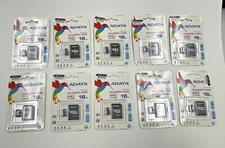 ADATA 16GB microSDHC Card with Adaptor (BRAND NEW) Lot of 9