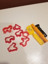 Mini Red Cookie Cutters, rolling pin tolls Child Baking