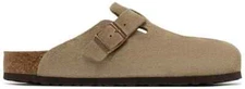 Birkenstock Boston Soft Footbed Suede Taupe 0560771 Mens New