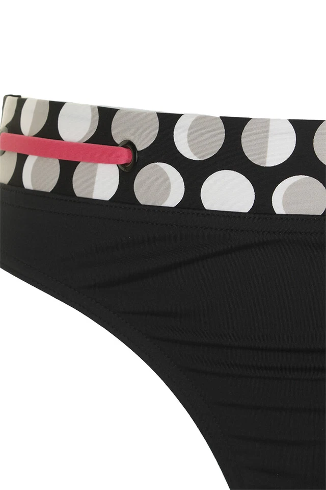 Parte inferior de bikini hipster con estampado de puntos gris negro Hag M Foto 3 de 3