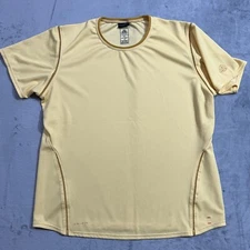 Nike Base Layer T-Shirt Womens Size XL (16-18) Yellow ACG Dri Fit Short Sleeve