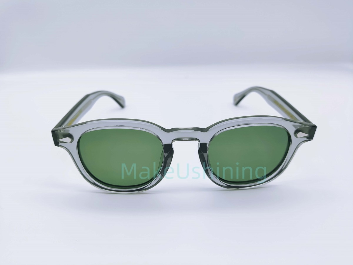 MOSCOT Lemtosh Sunglasses Light Grey Frame G15 Green Lenses 46-24