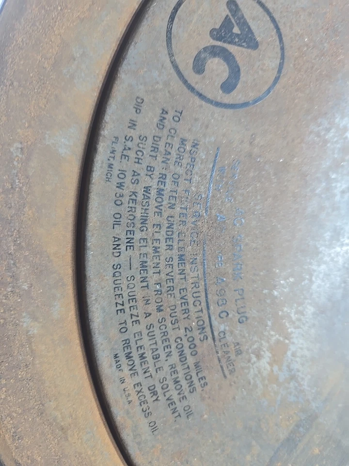 66 67 Pontiac GTO 1965 filtro de aire con persianas 4 V con base original corbeta 58 62 Foto 2 de 4