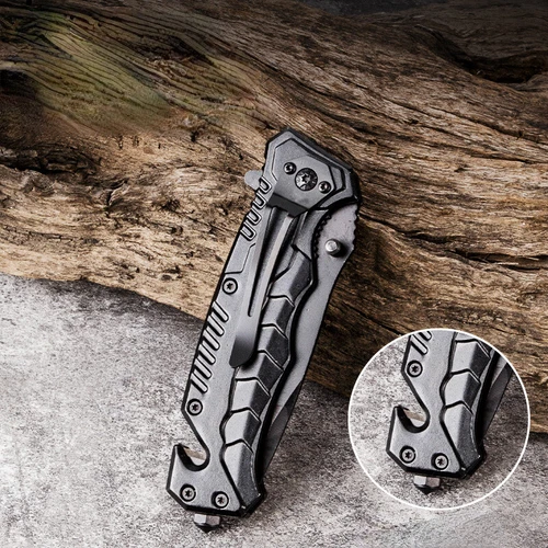 folding knife pocket knife Spring open Assist survival hunting tactical knife - Bild 7 von 9