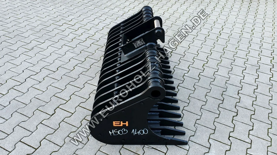 EH Harke Sieblöffel passend für MS03 1400 mm Wurzelrechen Bagger 5-7,5 t - Bild 3 von 4