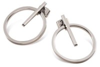 Boccia Damenschmuck Ohrstecker Reintitan Poliert Satiniert Ø 19,5 Mm 05030-01