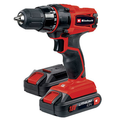 EINHELL AKKU-BOHRSCHRAUBER BOHRMASCHINE TC-CD 18-2 LI - MIT 2 AKKUS