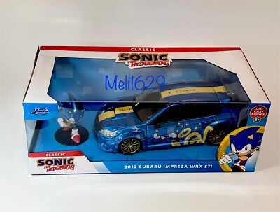 JADA 2012 スバル・インプレッサWRX STI ウィズ フィギア JADA 1/24 2012 SUBARU IMPREZA WRX STI W/SONIC THE GEDGEHOG FIGURE