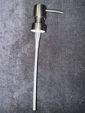 2 BRAND NEW Soap Dispenser/Lotion Bottle Replacement Cap(Stainless steel Finish)