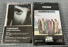 2 Foreigner Self Titled Cassette Tape Tested Inside Information Sealed