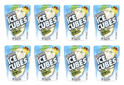 ICE BREAKERS Ice Cubes Pina Colada Flavored, Sugar Free Gum (Pack of 8) On Sale!