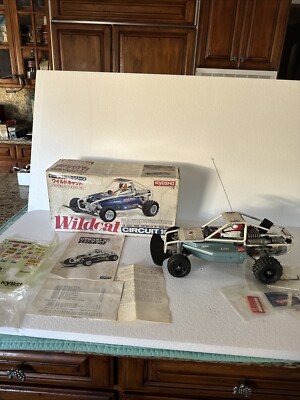 Rare Vintage Kyosho Wildcat Gas R/C Buggy Complete. UNTESTED In OG