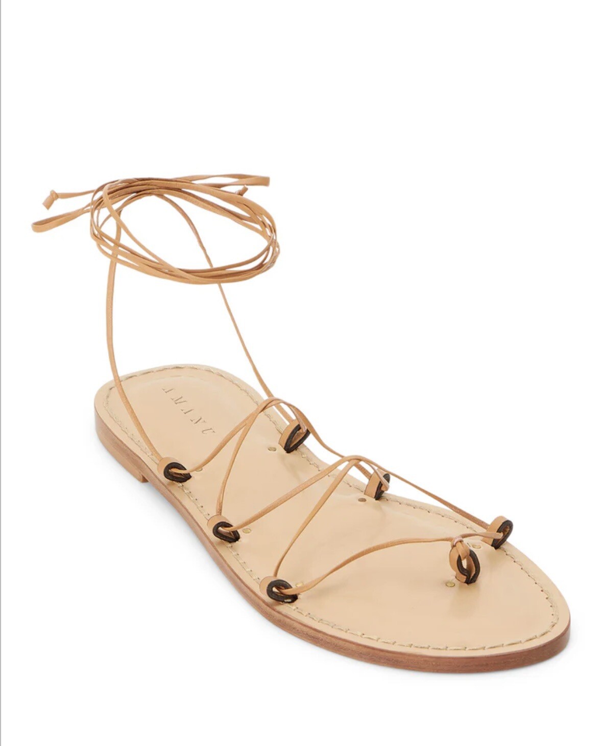 New In Box A.C.L & Amanu Collab Serengetti Sandal Size 38 / 8 Nude 11010000 $275