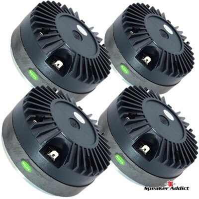4-PACK SpeakerAddict 1'' 8ohm Titanium di compression driver 800-20Khz  3-BOLT ON