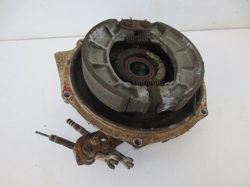 2000 99 Honda Foreman 450 es Used OEM Rear Brake Backing Plate Panel - Frozen