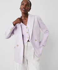 NEW ANN TAYLOR 198 ORCHID HUSH MODERN BLAZER SZ 4