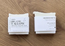 100% Organic Tallow Soap- Grass-Fed & Grass-Finished Pasture Raised Tallow