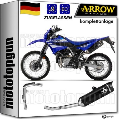 auspuffanlage racing thunder aluminium schwarz c arrow yamaha wr 125 r 2026 26