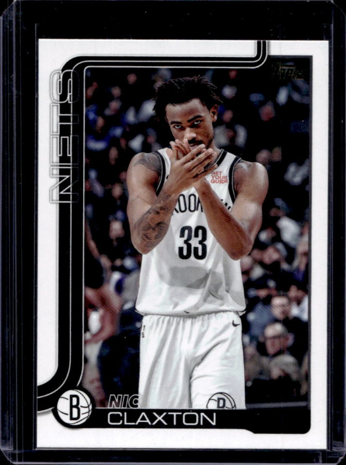 2025-26 Topps Nic Claxton Golden Mirror Image Variation SSP #10 Nets