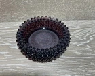Fenton Dark Purple Amethyst Hobnail Glass Ashtray
