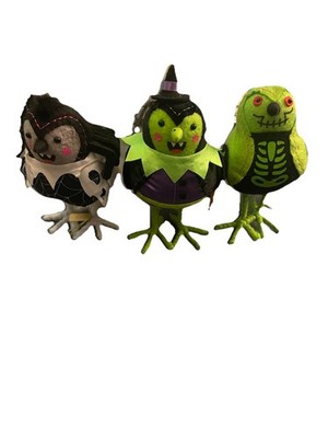 3 Target Hyde & EEK Halloween 2024 Featherly Friends Bird X-Ray,Skitter, Spellma