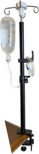Table IV Pole, Portable IV Poles for Travel, Foldable IV Pole Stand Portable Adj