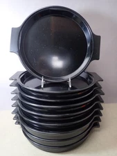 (9) Vintage MELCO Sizzler Steak Fajita Hot Plate Holder 10.75" Diameter USA