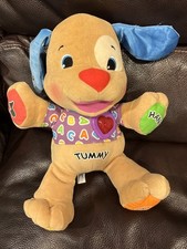 Fisher Price Laugh-N-Learn Plush Puppy Dog Interactive; Sings, Talks, Lights Up