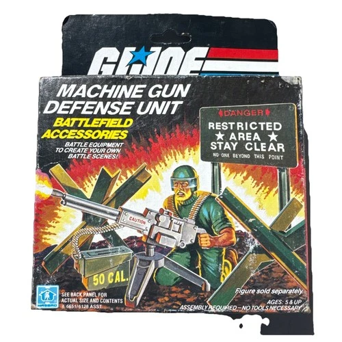 Machine Gun Defense Unit Battlefield Accessories GI Joe VTG Acton Figure #6651