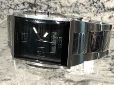 KENNETH COLE Reaction Stainless Steel Men's Watch KC3722 Working w/New Battery