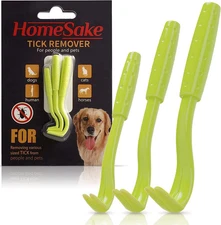 Tick Remover Tool for Dogs, Cats & Humans - 1 Packs of 3 - Pain Free Tick Remova