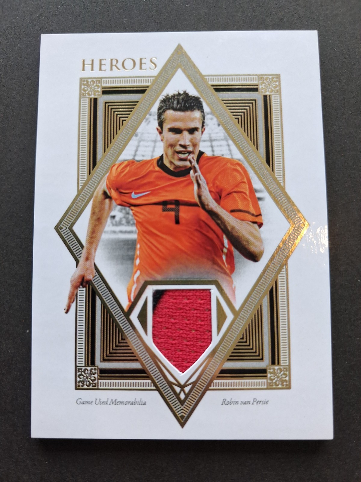 2022-23 Futera Unique Heroes Robin Van Persie Match Game Worn Jersey Patch /45 view 1