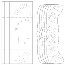 Glitter Freckles Face Tattoo, 10PCS Silver Glitter Freckles, 2 Styles Body Face