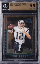 2000 BOWMAN CHROME #236 TOM BRADY ROOKIE RC BGS 9.5