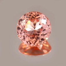 Natural Ceylon Padparadscha Sapphire Loose Round Cut 11.55 Ct MR Gemstone S03 A