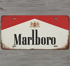 Marlboro Cigarettes 6 x 12 Vintage Novelty  Aluminum License Plate New!