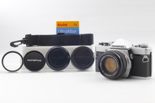  NEAR MINT OLYMPUS OM-1 SLR Film Camera F.Zuiko Auto-S 50mm f1.8 From JAPAN